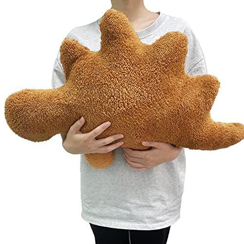  1 pack of dino nugget pillow plush, dinosaur chicken block pillow fills animal plush toys, dinosaur plush plush dinosaur theme party decoration, Mother's Day, gift, will be praised