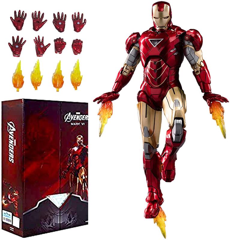 Iron Man series action figures - Multiple active joints - Multiple weapon accessories - Can be assembled freely - Luxury collectible model gifts