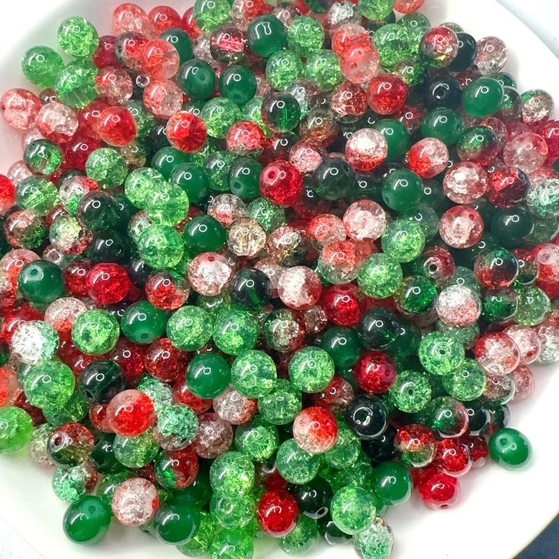 DIY 50pcs glass beads porcelain beads mix colors