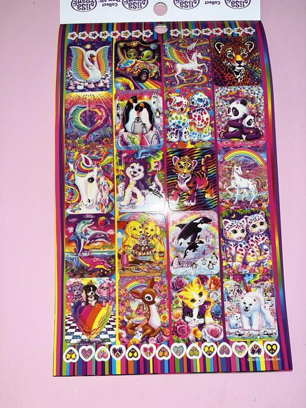 Lisa Frank 1200 Stickers Tablet Book 10 Pages of Collectible Stickers Crafts Scrapbooking