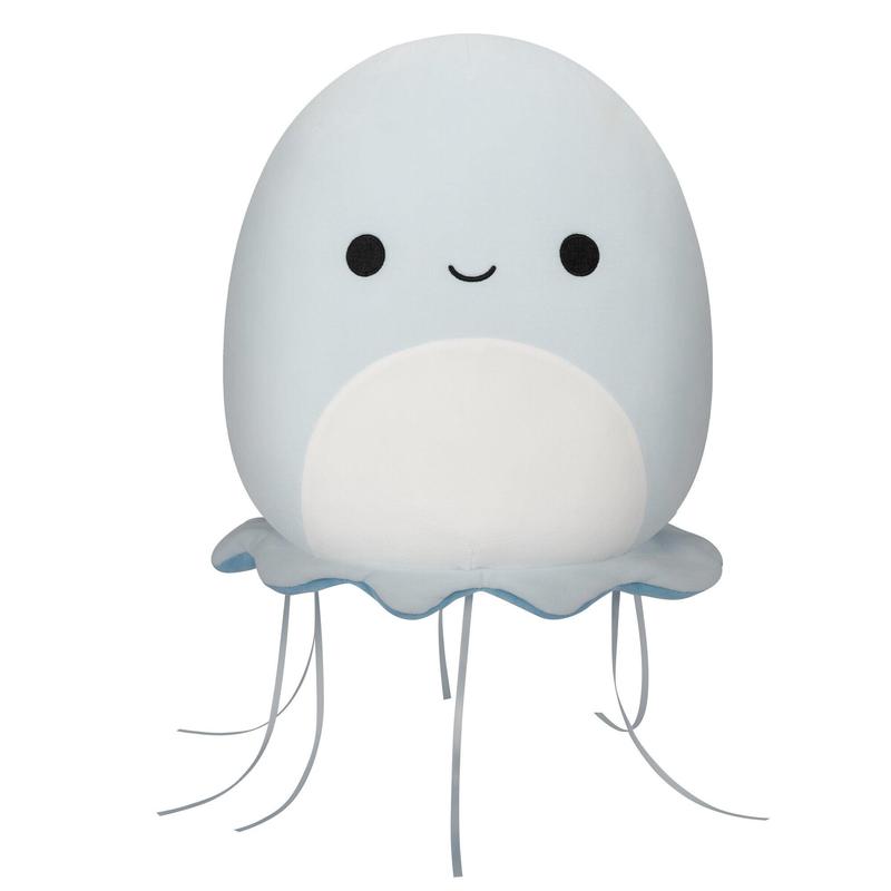 Squishmallows Plush Toy: Jarin, the Jellyfish, Pale Blue with White Belly, 12 Inch, Super Soft, Premium Collectible