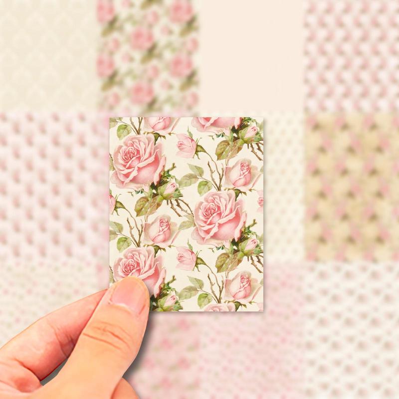 12pcs Scrapbook Decorative Paper, Flower Pattern Cuttable Diy Craft Paper Pad, Multifunctional Decorative Gift Wrapping Paper for Gift Album Journal