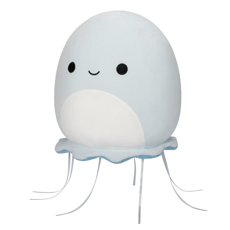 Squishmallows Plush Toy: Jarin, the Jellyfish, Pale Blue with White Belly, 12 Inch, Super Soft, Premium Collectible