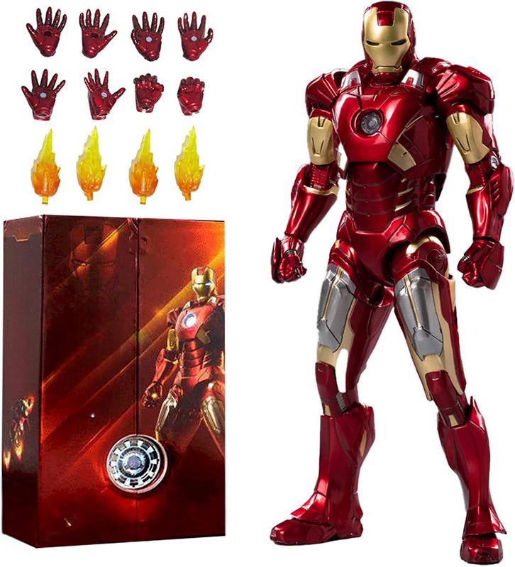 Iron Man series action figures - Multiple active joints - Multiple weapon accessories - Can be assembled freely - Luxury collectible model gifts