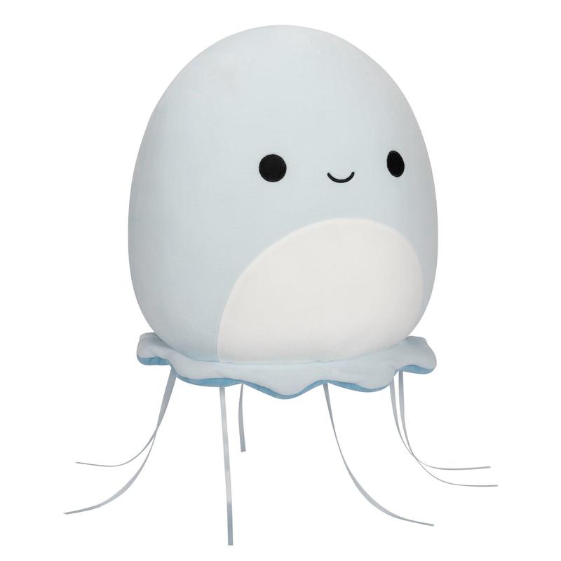 Squishmallows Plush Toy: Jarin, the Jellyfish, Pale Blue with White Belly, 12 Inch, Super Soft, Premium Collectible