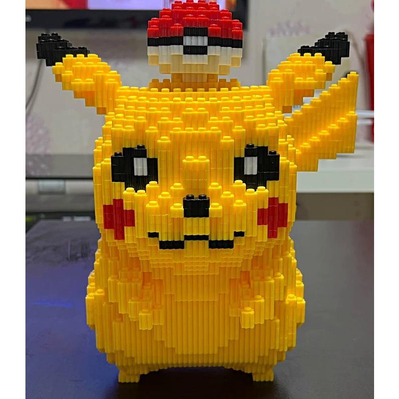 Pikachu Pokémon Building Blocks For Kids Gift 5210pcs DIY Particle Series Building Blocks