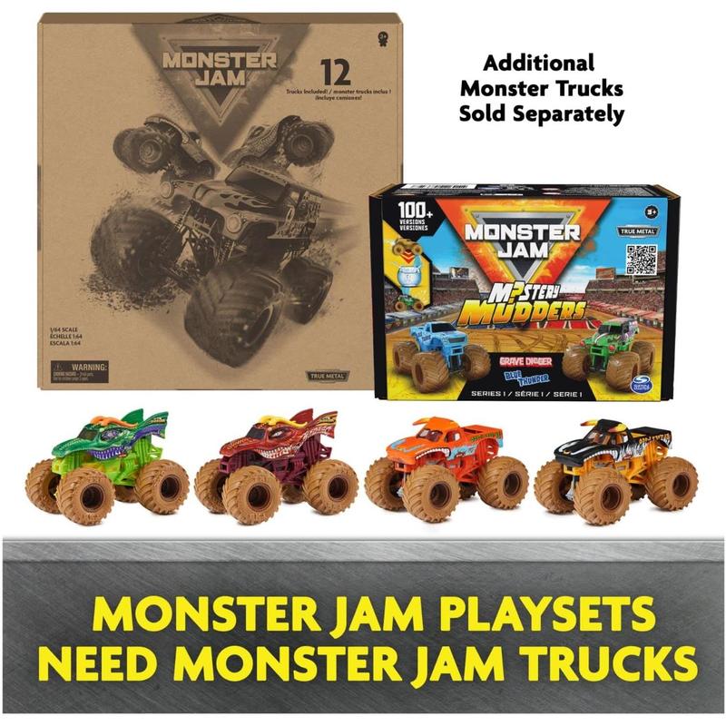 Monster Jam, Champ Ramp Freestyle Playset with Exclusive Son-uva Digger Monster Truck, 1:64 Scale Die-Cast, Kids Toys for Boys and Girls Ages 4-6+