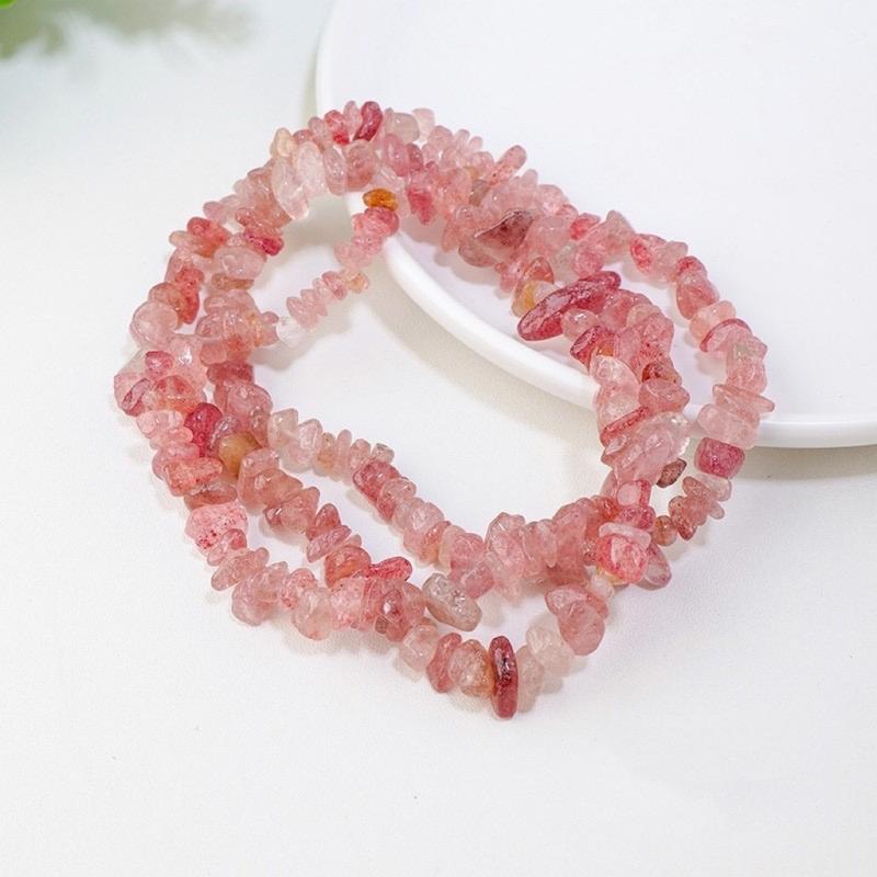 KEVI-DIY  Natural Crystal  Chip Beads Set + Free Elastic Strings & Charming Spacers