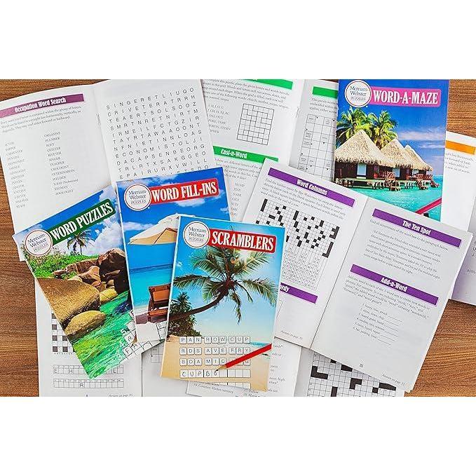 Merriam-Webster Puzzles 10 Booklet Set (Brain Games)