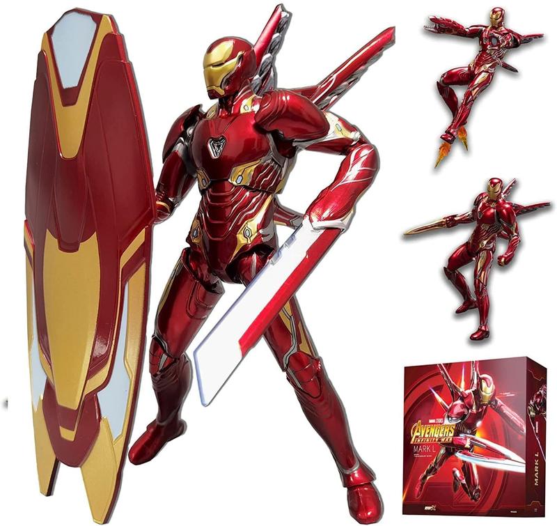 Iron Man series action figures - Multiple active joints - Multiple weapon accessories - Can be assembled freely - Luxury collectible model gifts