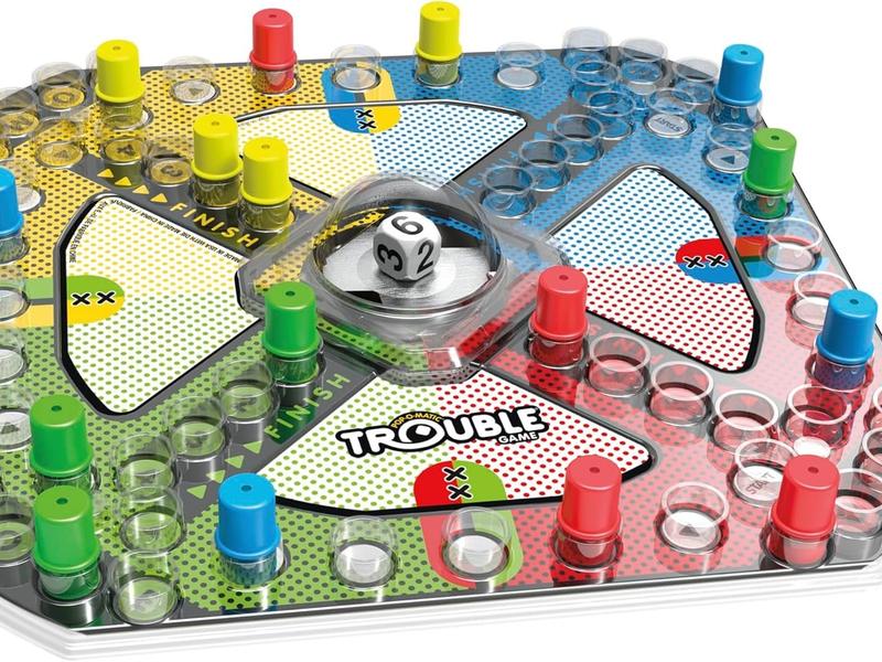 Gaming Trouble Board Game for Kids Ages 5 and Up 2-4 Players (Packaging may vary)