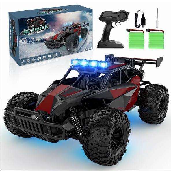 BLUEJAY Remote Control Car - 2.4GHz 33km h RC Car Toy, 1:12 High Performance RC Truck Off-road with LED Lights and Rechargeable Battery for Adults Kids Toys 1-12 Years Old Kids Gift