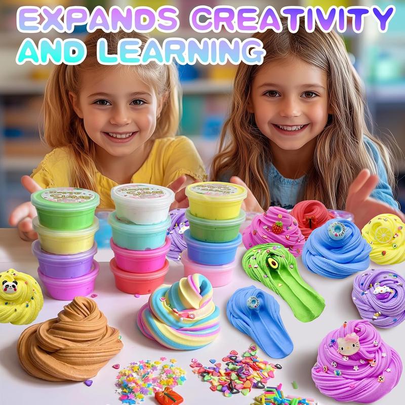 [SEASONAL OFFERS - 50% OFF] 14 Pack Butter Slime Kit, Soft & Non-Sticky,Birthday Gifts for Girl and Boys, Easter Party Favors or Christmas Stocking fillers