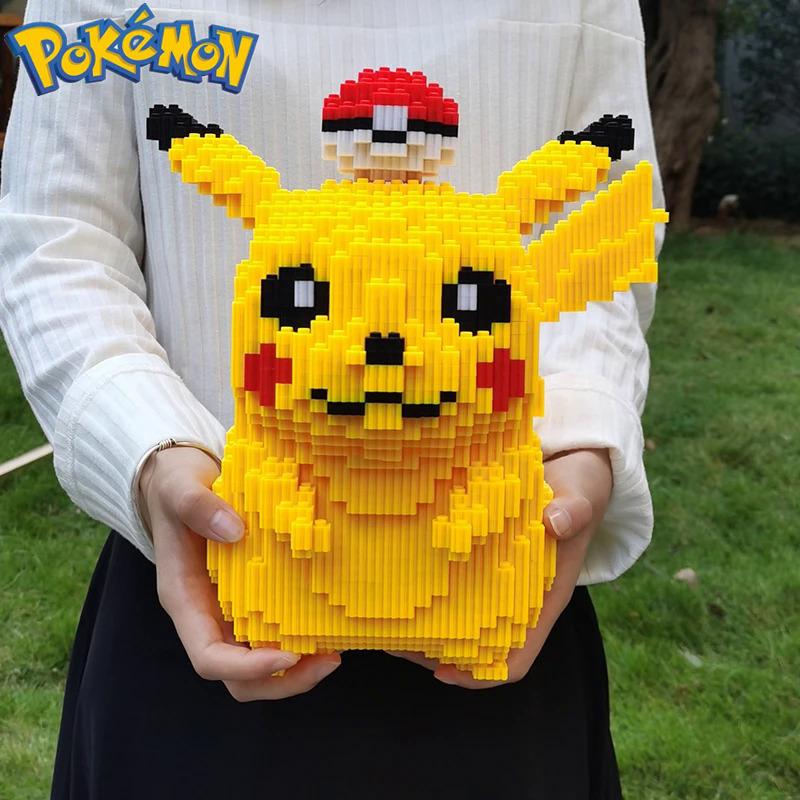 Pikachu Pokémon Building Blocks For Kids Gift 5210pcs DIY Particle Series Building Blocks