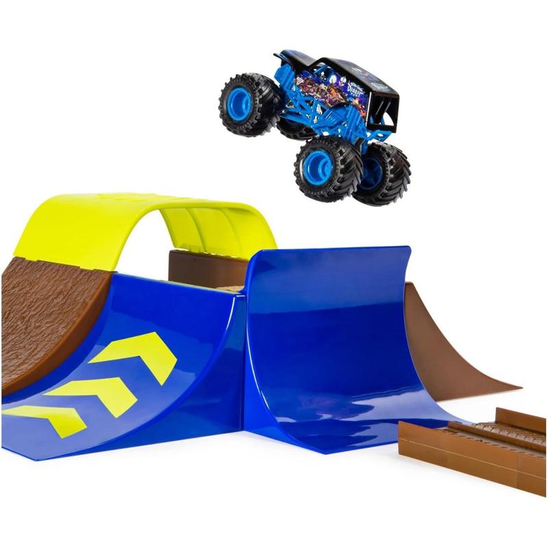 Monster Jam, Champ Ramp Freestyle Playset with Exclusive Son-uva Digger Monster Truck, 1:64 Scale Die-Cast, Kids Toys for Boys and Girls Ages 4-6+