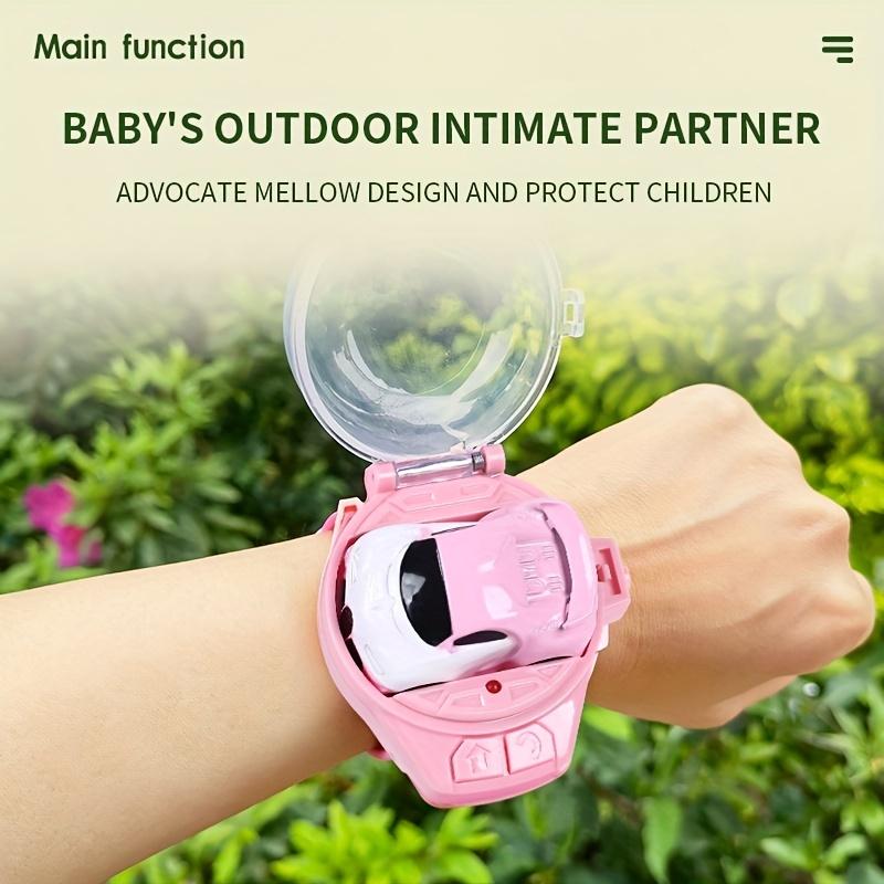 Mini Remote-Control Automobile Watch Toy 2.4 GHz Cute Wrist Racing Watch, USB Charging Cartoon Remote-Control Automobile, Interactive Game Toy, Boy and Girl's Birthday Gift Halloween Christmas Gift