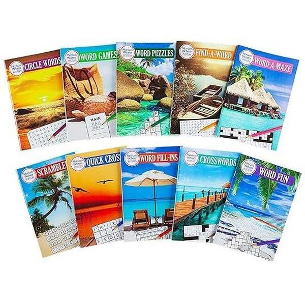 Merriam-Webster Puzzles 10 Booklet Set (Brain Games)