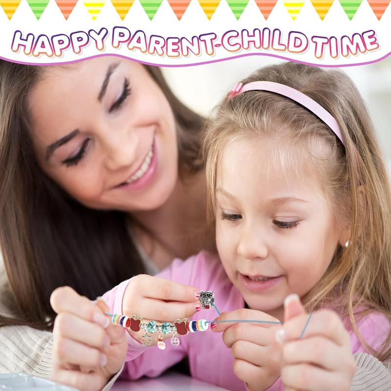 Charm Bracelet Making Kit, A Unicorn Girls Toy That Inspires Creativity and Imagination, Crafts for Ages 8-12 with Jewelry Making & Art Kit Perfect Gifts, Self-Expression!