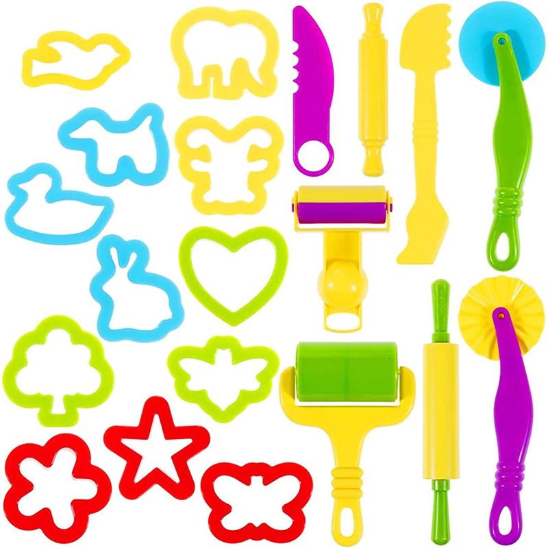 Kids Pretend Play 20Pcs Dough Tools Kit for Kids,Playdough Set for Boys & Girls 2-4 Year Old Party Favors Birthday Christmas Gifts