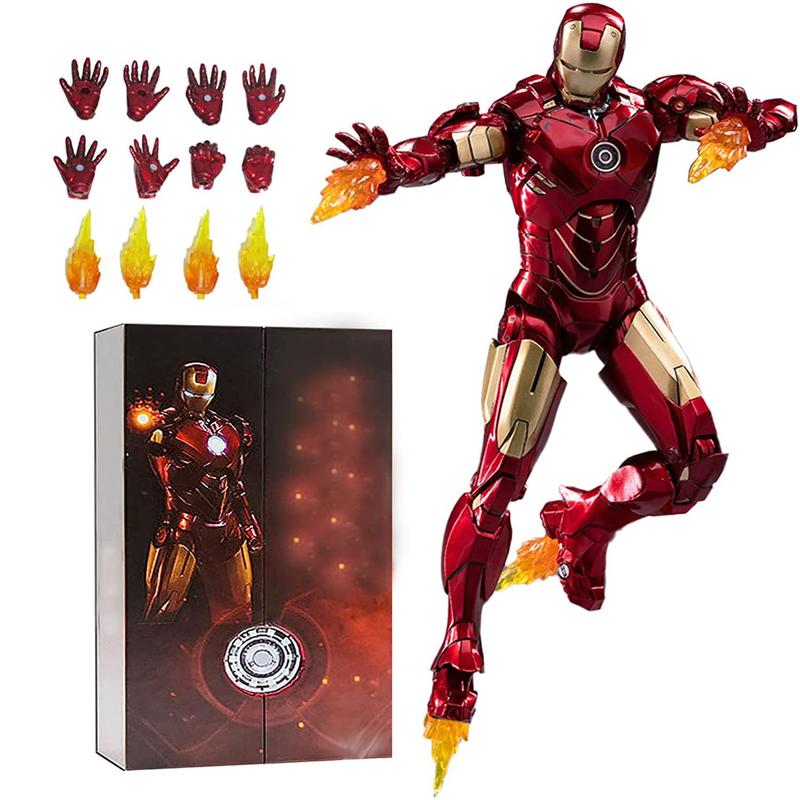 Iron Man series action figures - Multiple active joints - Multiple weapon accessories - Can be assembled freely - Luxury collectible model gifts