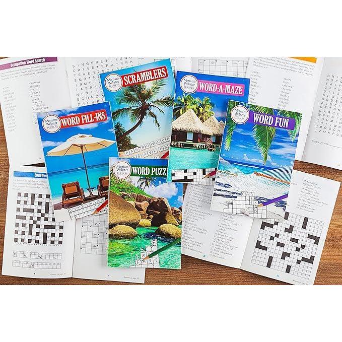 Merriam-Webster Puzzles 10 Booklet Set (Brain Games)