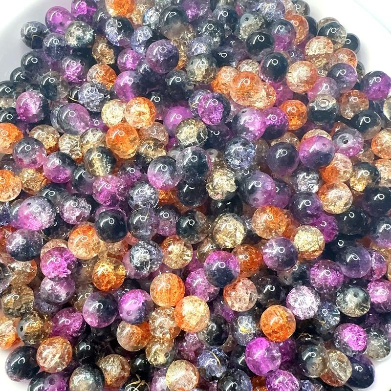 DIY 50pcs glass beads porcelain beads mix colors