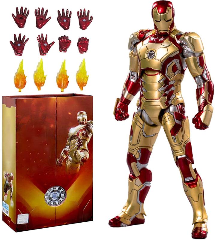 Iron Man series action figures - Multiple active joints - Multiple weapon accessories - Can be assembled freely - Luxury collectible model gifts