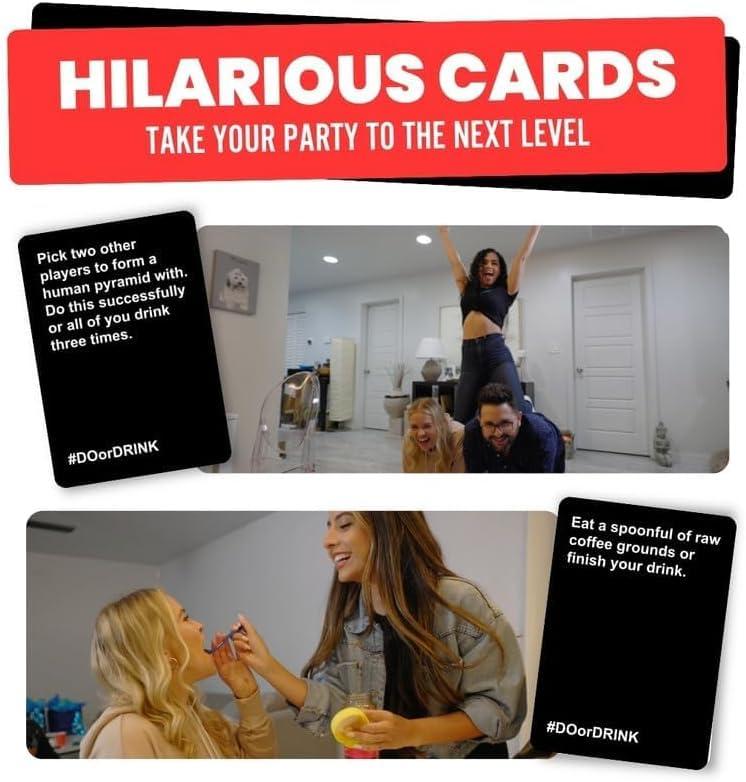 Do or Drink Party Card Game – Fun Challenges and Dares for Adults, Perfect for Unforgettable Nights and Laughter-Filled Gatherings