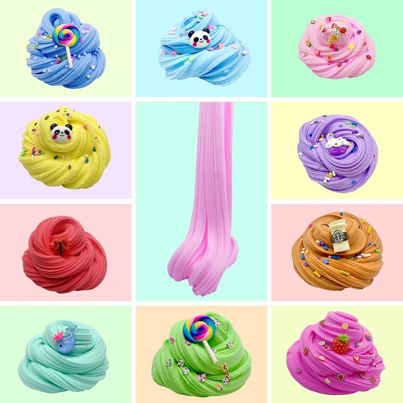 [SEASONAL OFFERS - 50% OFF] 14 Pack Butter Slime Kit, Soft & Non-Sticky,Birthday Gifts for Girl and Boys, Easter Party Favors or Christmas Stocking fillers