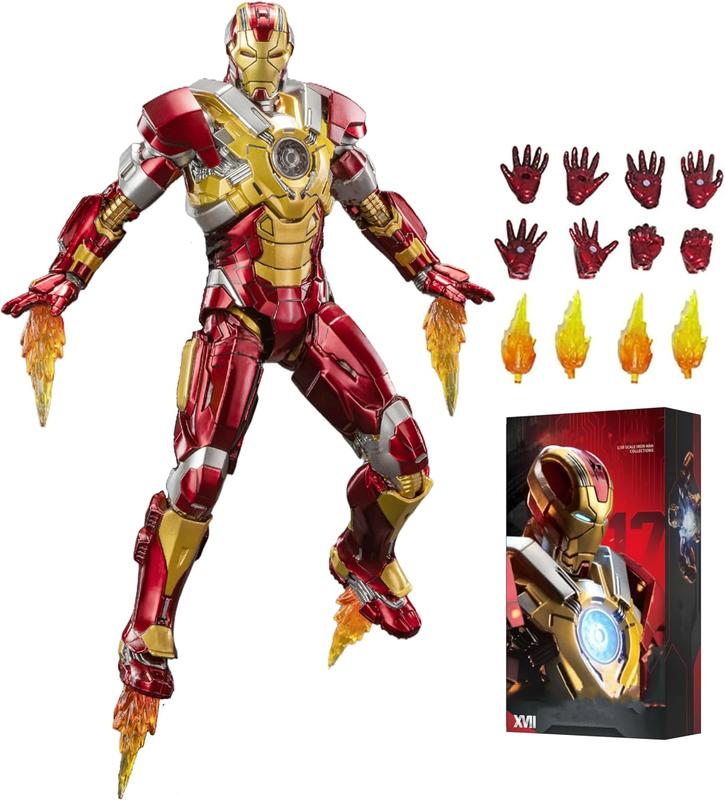 Iron Man series action figures - Multiple active joints - Multiple weapon accessories - Can be assembled freely - Luxury collectible model gifts