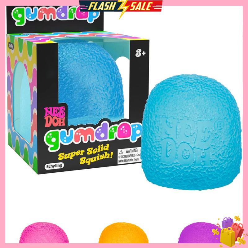 Schylling NeeDoh Gumdrop - Textured Sensory Toy with Super Solid Squish - 2.5