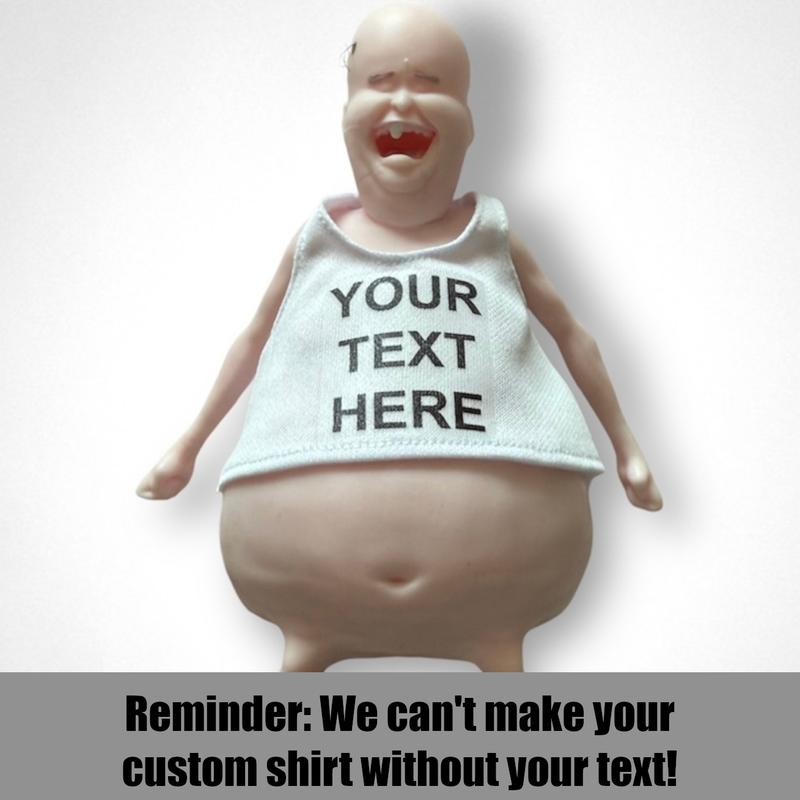 Customizable Stress-Relieving Squeeze Doll with Personalized Shirt (Don’t Forget to Send Us Your Text!)