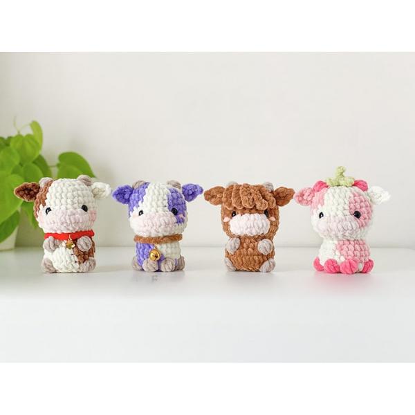 cute cow crochet gift for relatives and friends