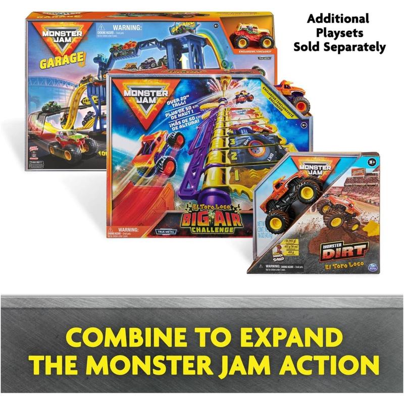 Monster Jam, Champ Ramp Freestyle Playset with Exclusive Son-uva Digger Monster Truck, 1:64 Scale Die-Cast, Kids Toys for Boys and Girls Ages 4-6+