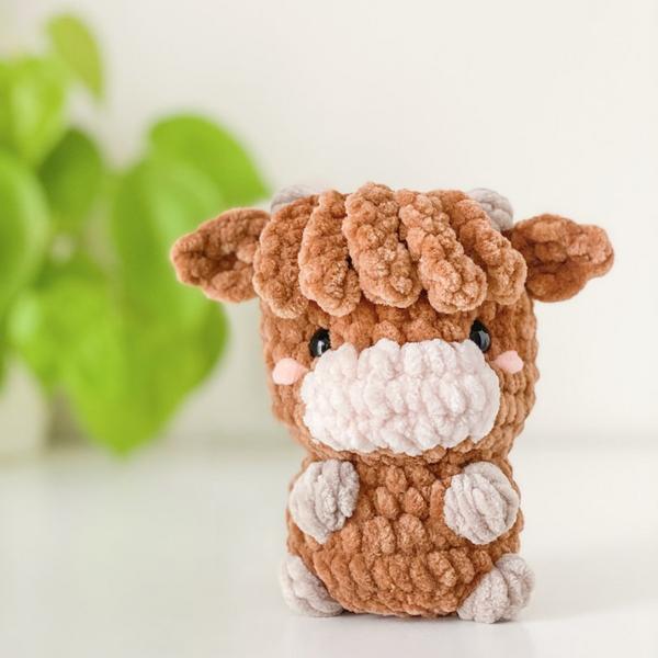 cute cow crochet gift for relatives and friends