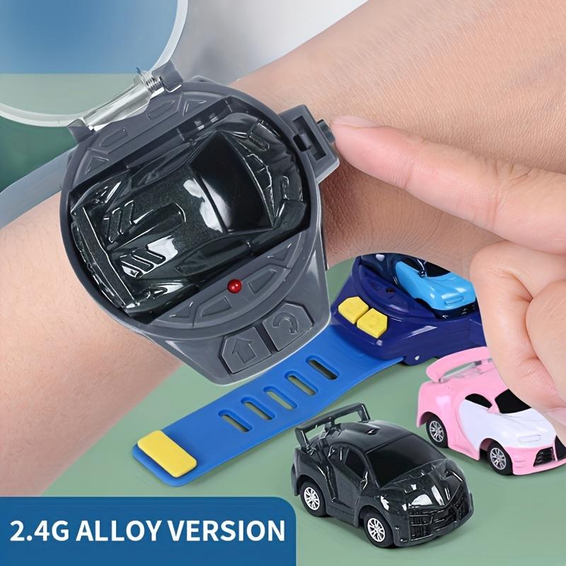 Mini Remote-Control Automobile Watch Toy 2.4 GHz Cute Wrist Racing Watch, USB Charging Cartoon Remote-Control Automobile, Interactive Game Toy, Boy and Girl's Birthday Gift Halloween Christmas Gift