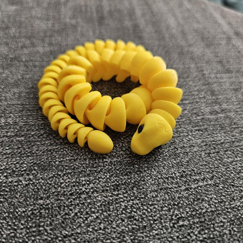 3D Printed Articulating Snake Figurine Great For Grab Bags Birthday Party Teachers Gifts