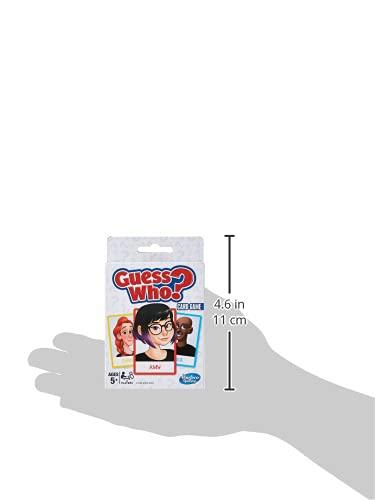 Hasbro Gaming Guess Who? Card Game 5 and Up, 2 Player Guessing Game, Brown a