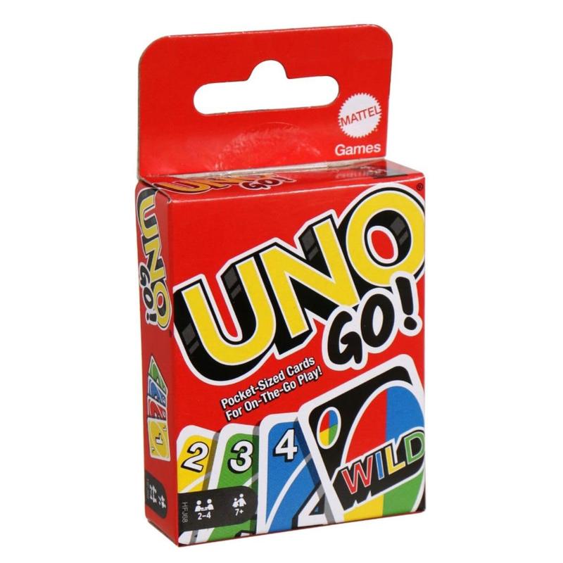 Mini Uno Go Card Game Pocket Travel Size - Portable and Compact