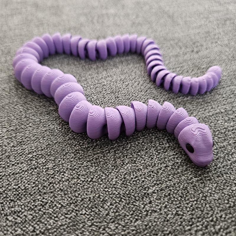 3D Printed Articulating Snake Figurine Great For Grab Bags Birthday Party Teachers Gifts