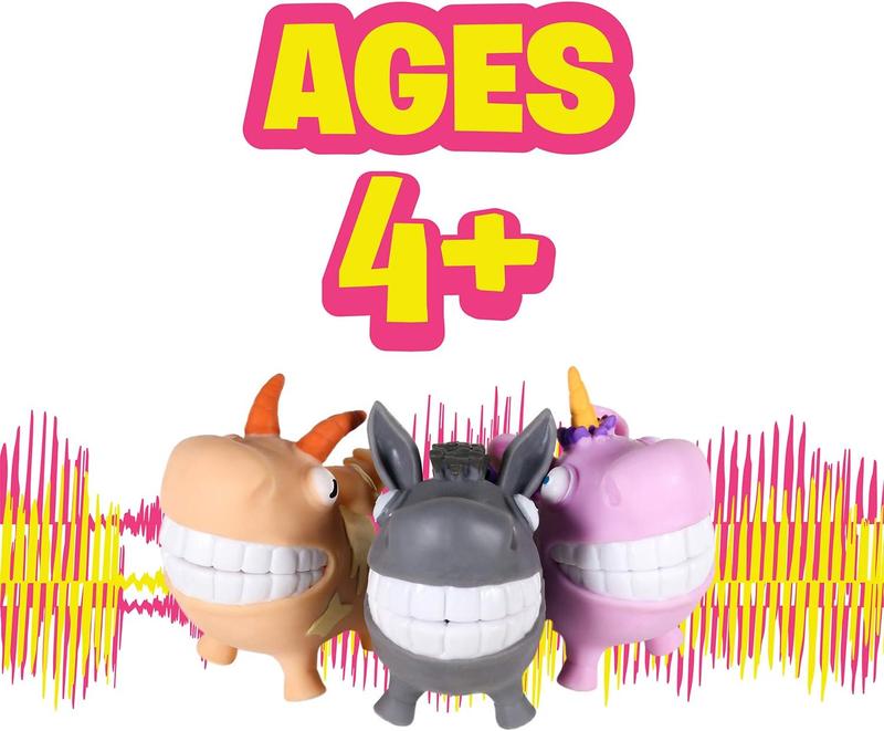 Scream-O Screaming Unicorn Toy - Squeeze The Unicorn's Cheeks and It Makes a Funny, Hilarious Screaming Sound - Series 1 - Age 4+