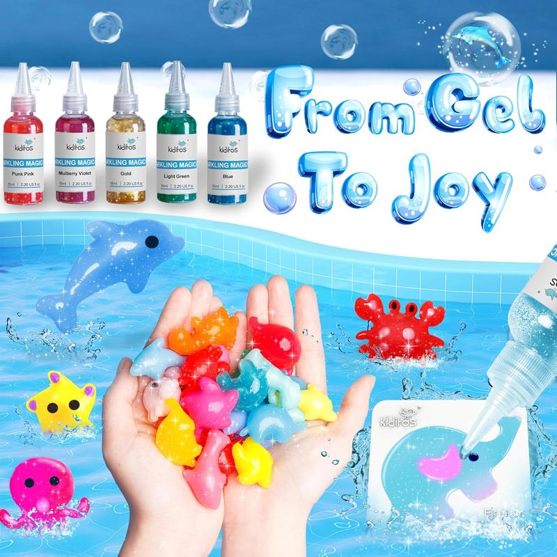 Hot Sale!!!! [best seller] Christmas deal -Kiditos Magic Water Elf Toy Kit with Magic Gels, Molds - Imaginative Play, Christmas Gifts, Birthday Gifts, Party Favors, and Family-Friendly DIY STEM Projects