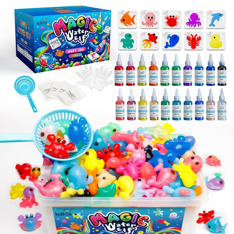 Hot Sale!!!! [best seller] Christmas deal -Kiditos Magic Water Elf Toy Kit with Magic Gels, Molds - Imaginative Play, Christmas Gifts, Birthday Gifts, Party Favors, and Family-Friendly DIY STEM Projects