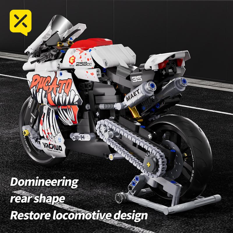 Venom Ducati building blocks assembled motorcycle racing educational toys model decoration