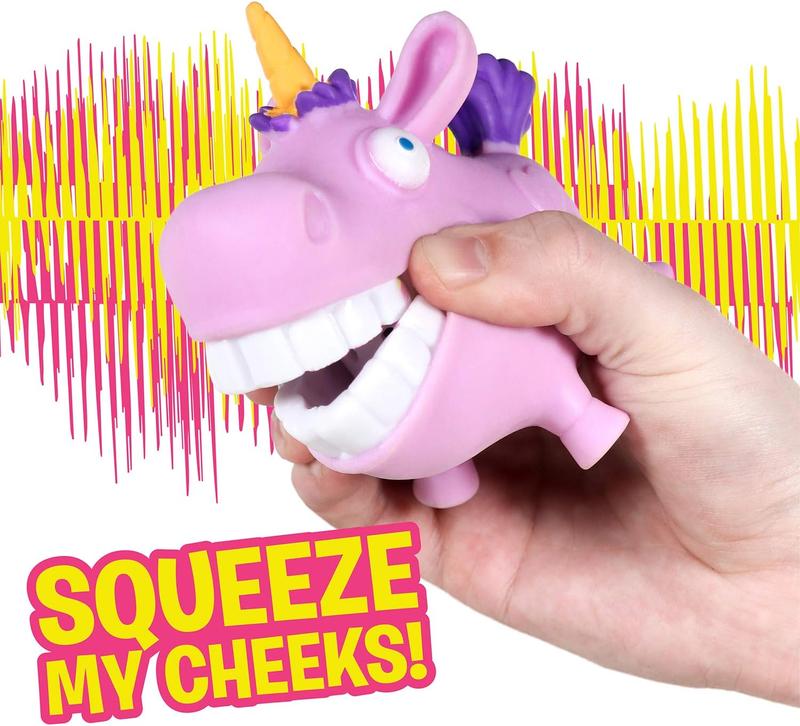 Scream-O Screaming Unicorn Toy - Squeeze The Unicorn's Cheeks and It Makes a Funny, Hilarious Screaming Sound - Series 1 - Age 4+