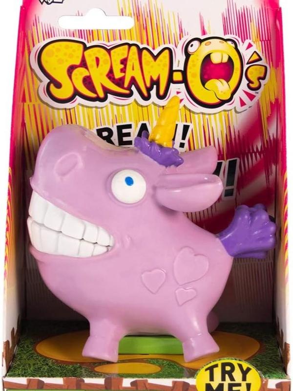 Scream-O Screaming Unicorn Toy - Squeeze The Unicorn's Cheeks and It Makes a Funny, Hilarious Screaming Sound - Series 1 - Age 4+