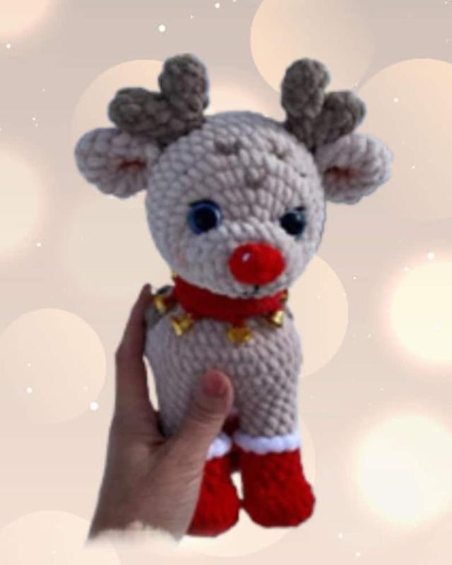 Reindeer Amigurumi Christmas Crochet, Cute Christmas Crochet (Handmade goods will be made by hand so the production time will be a little longer)