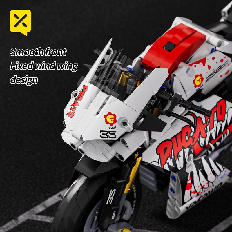 Venom Ducati building blocks assembled motorcycle racing educational toys model decoration