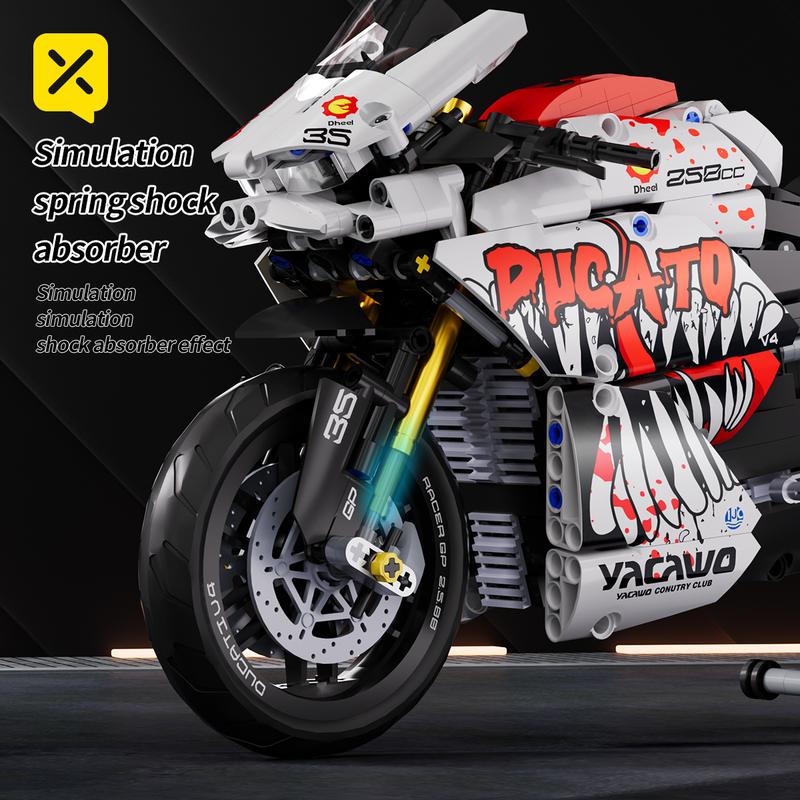 Venom Ducati building blocks assembled motorcycle racing educational toys model decoration