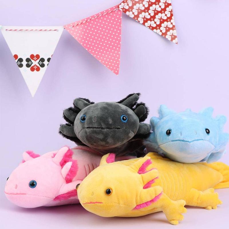 Axolotl Plush Toy, Realistic Amphibians Plush Toys for Summer Gift, Unique Plush Gift Collection, Stuffed Animal Unique Plush